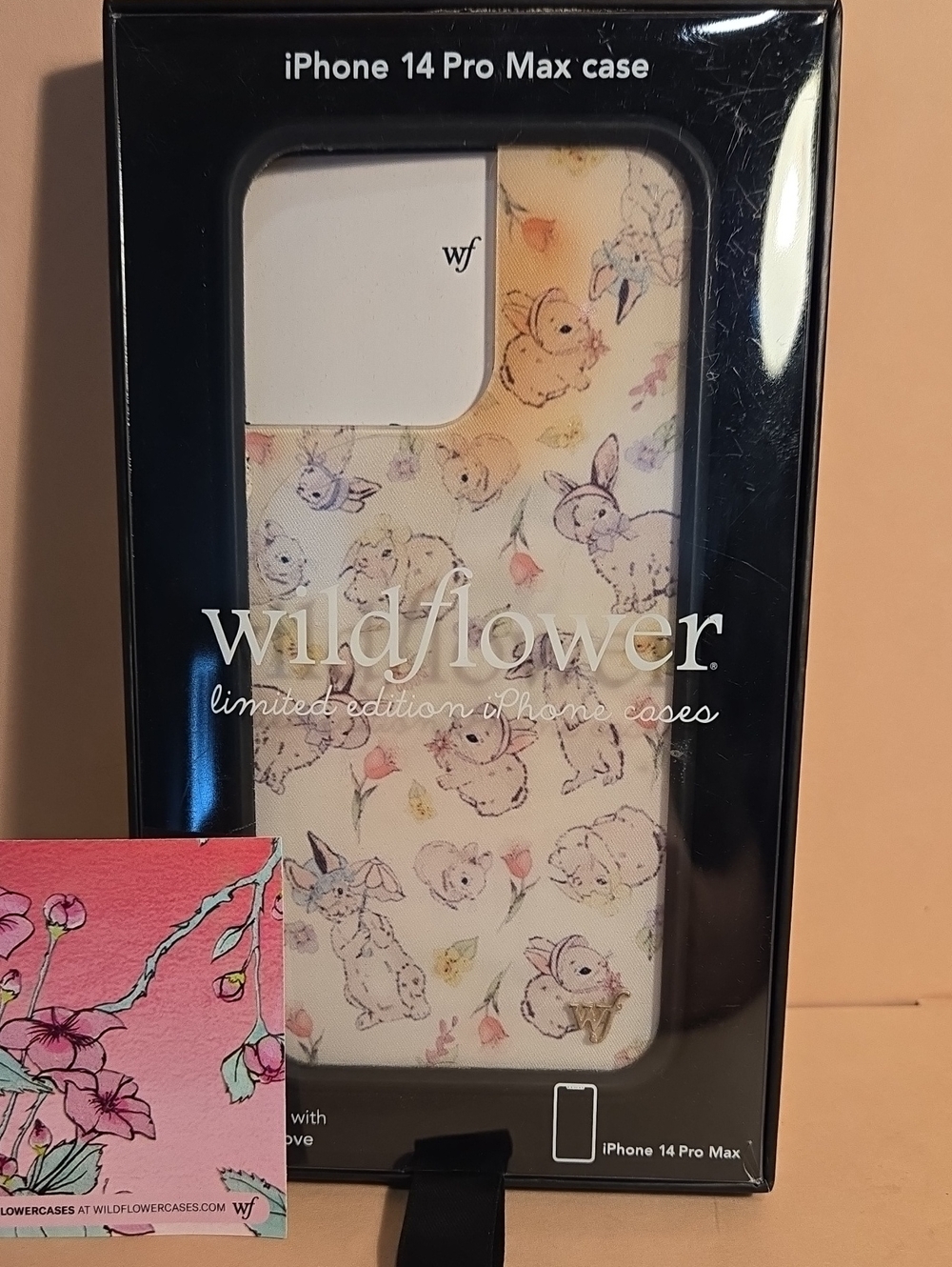 Wildflower Pastel Bunny Floral iPhone 14 Pro Max Case